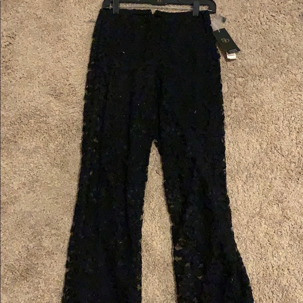Sandra Darren black cut style pants. Unworn